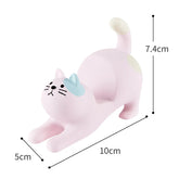 Grocery Cat Phone Holder Resin Craft Car Desktop Ornament Charge Hub X